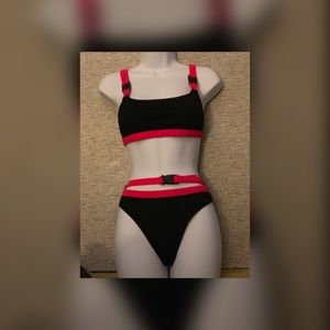 Red/Black 2 Piece Bikini
